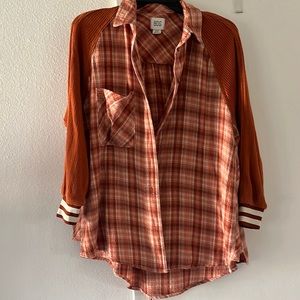 Urban outfitters flannel cover up